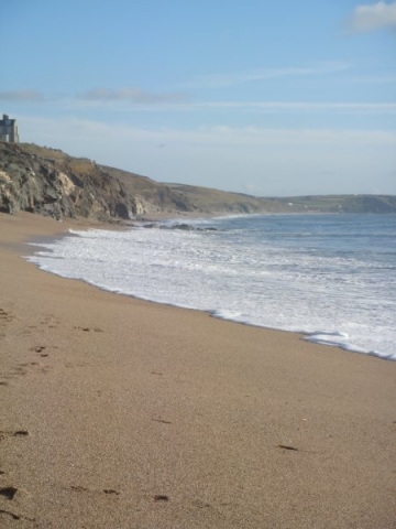 Porthleven beach towards Loe Bar